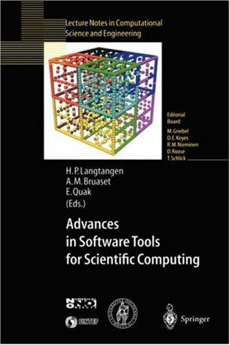 Cover for Advances in Software Tools for Scientific Computing (Lecture Notes in Computational Science and Engineering)