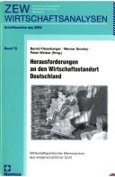 Cover for Herausforderungen an den Wirtschaftsstandort Deutschland