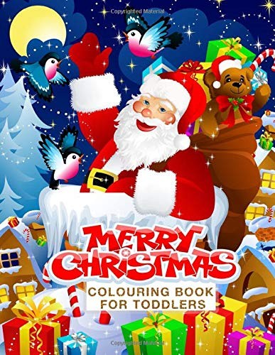 Cover for Merry Christmas Colouring Book for Toddlers