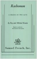 Cover for Rashomon