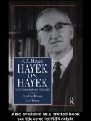 Cover for Hayek on Hayek