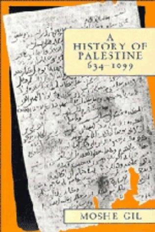 Cover for A history of Palestine, 634-1099