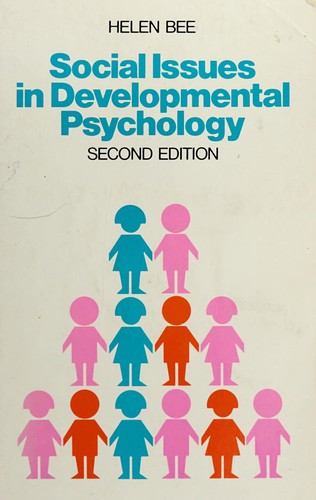 Cover for Social issues in developmental psychology