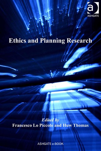 Cover for Ethics and planning research