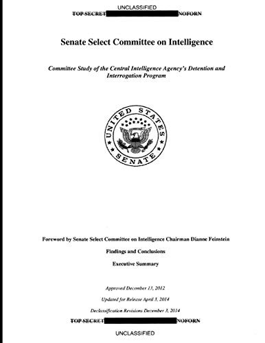 Cover for Committee Study of the Central Intelligence Agency's Detention and Interrogation Program