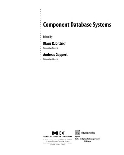 Cover for Component database systems