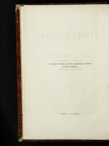 Cover for La Stella d’Italia o nove secoli di Casa Savoia