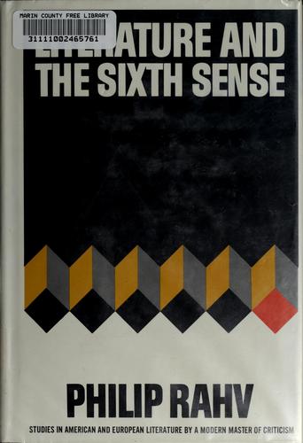 Cover for Literature and the sixth sense