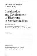 Cover for Localization and confinement of electrons in semiconductors