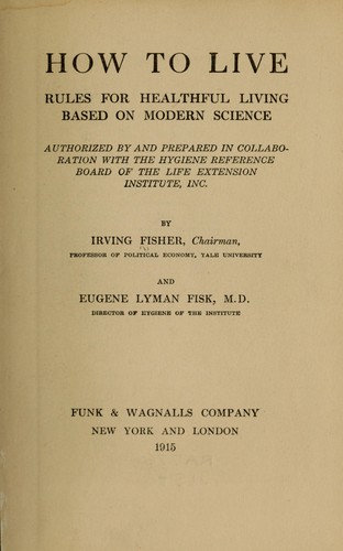 Cover for How to live