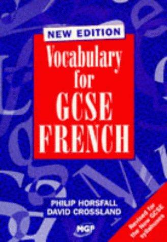 Cover for Vocabulary for GCSE French