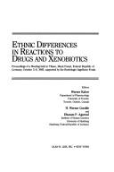 Cover for Ethnic differences in reactions to drugs and xenobiotics