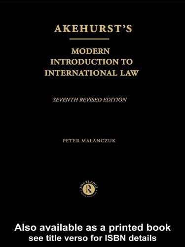 Cover for Akehurst's Modern Introduction to International Law