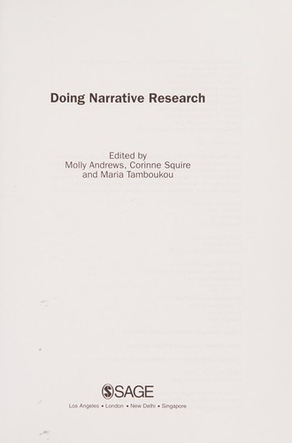 Cover for Doing Narrative Research
