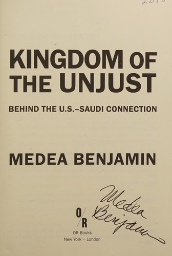 Cover for Kingdom of the unjust
