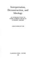 Cover for Interpretation, deconstruction, and ideology