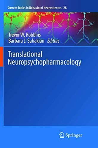 Cover for Translational Neuropsychopharmacology