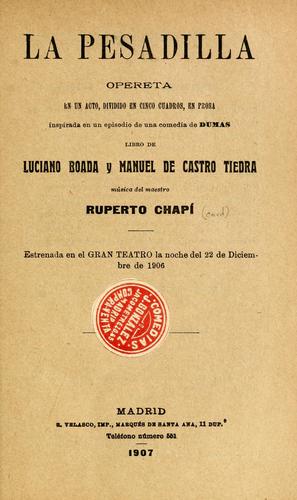 Cover for La pesadilla