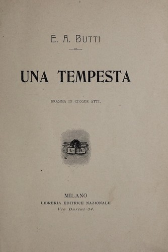 Cover for Una tempesta