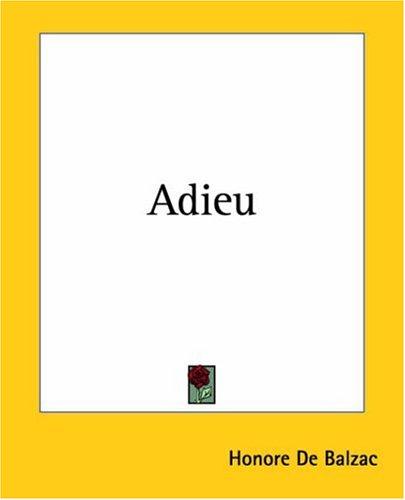 Cover for Adieu