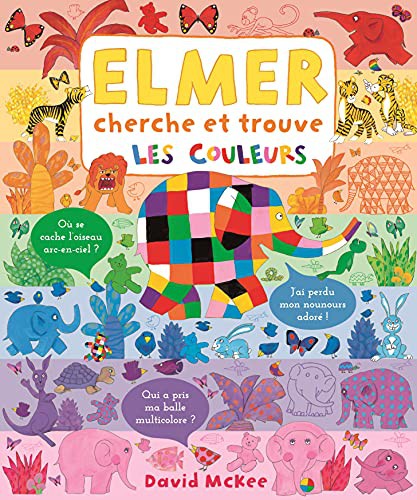 Cover for Elmer cherche et trouve - les couleurs
