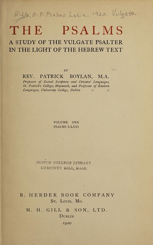 Cover for The Psalms