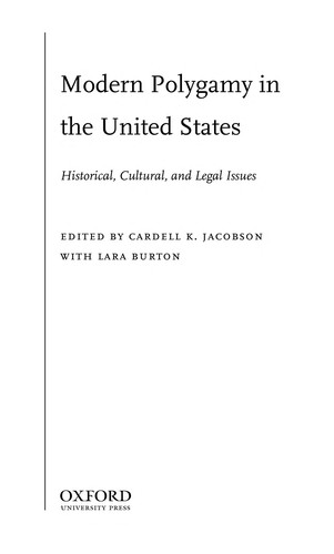 Cover for Modern polygamy in the United States