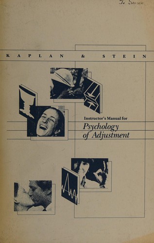 Cover for Instructor's Manual for Psychology of Adjustment