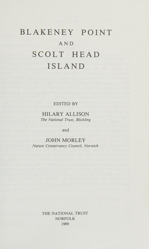 Cover for Blakeney Point and Scolt Head Island