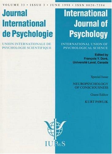 Cover for Neuropsychology Of Consciousness