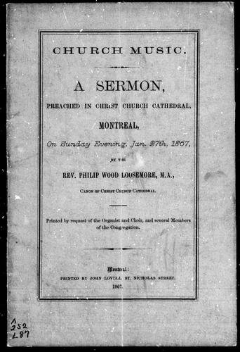 Cover for Church music