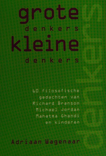 Cover for Grote denkers, kleine denkers