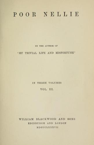 Cover for Poor Nellie