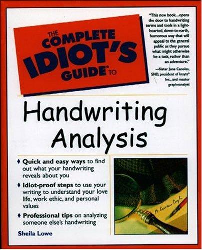 Cover for The Complete Idiot's Guide to Handwriting Analysis