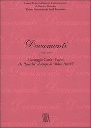 Cover for Carteggio Carra-Papini
