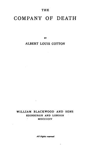 Cover for The Company of Death