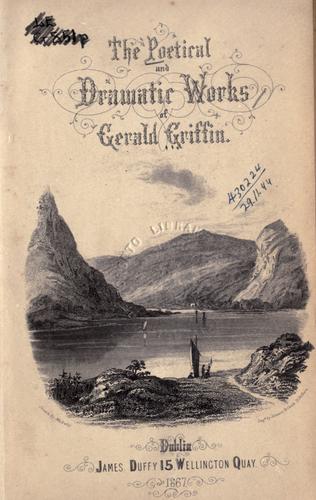 Cover for Poetical and dramatic works.