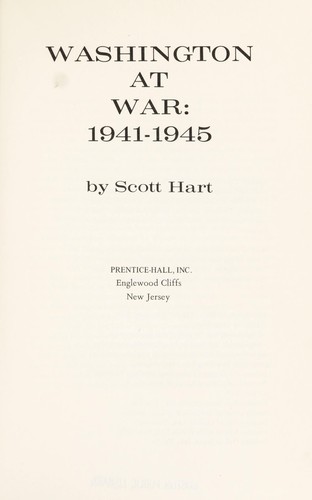Cover for Washington at war, 1941-1945.