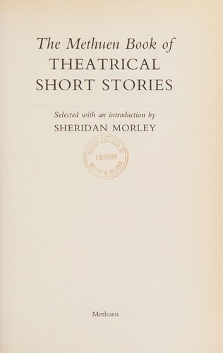 Cover for The Methuen book of theatrical short stories