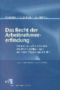 Cover for Das Recht der Arbeitnehmererfindung