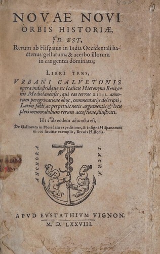Cover for Novai Novi orbis historiæ