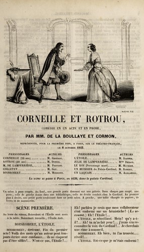 Cover for Corneille et rotrou