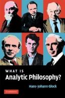 Cover for What is Analytic Philosophy?