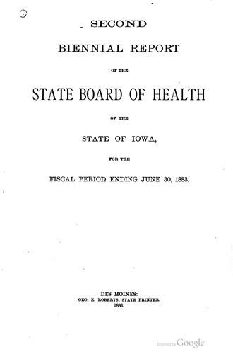 Cover for Report.