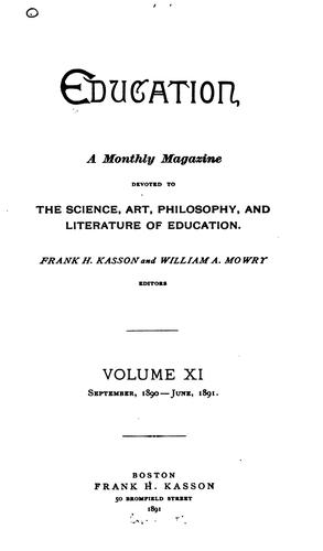 Cover for Education