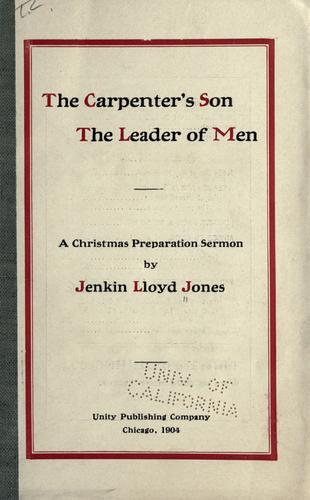 Cover for The carpenter's son