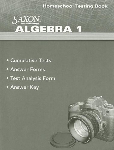 Cover for Saxon Algebra 1 Homeschool Testing Book