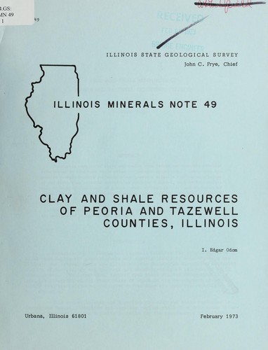 Cover for Clay and shale resources of Peoria and Tazewell Counties, Illinois
