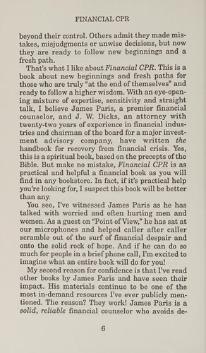 Cover for Financial CPR