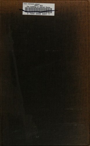 Cover for The building of eternal Rome
